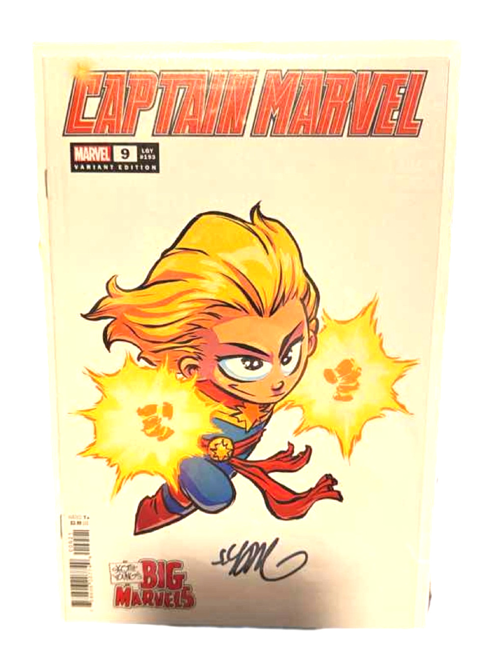 Captain Marvel #9 Skottie Young SIGNED Big Marvels Variant Cover Comic 2024